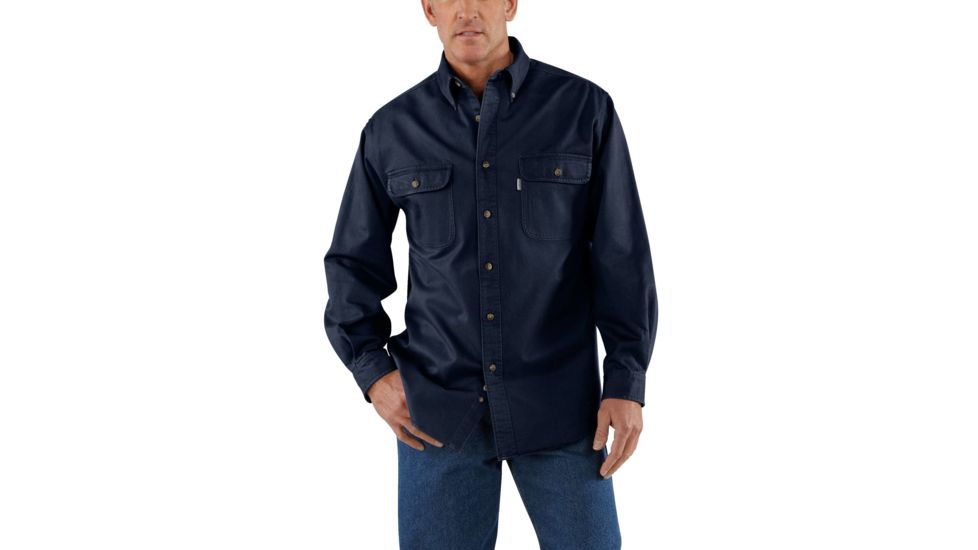 Carhartt Oakman Work Shirt for Mens, Midnight, Medium/Regular S09-MDT-REG-MED