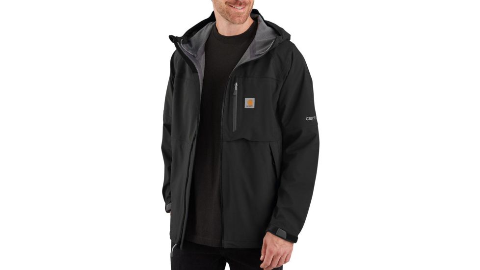 Carhartt OJ245 Storm Defender Nylon Jacket - Mens, Black, Small, 104245-N04-REG-S
