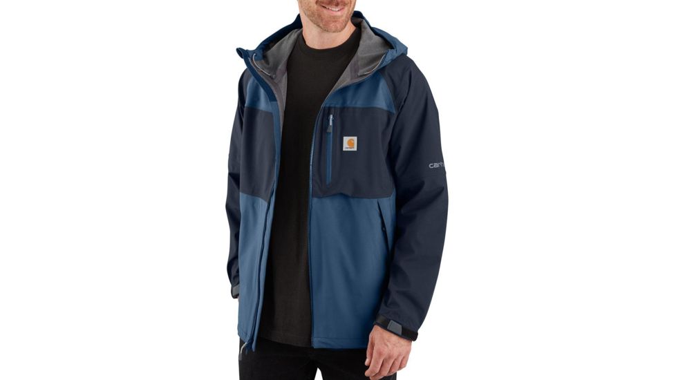 Carhartt OJ245 Storm Defender Nylon Jacket - Mens, Dark Blue/Navy, Small, 104245-492-REG-S