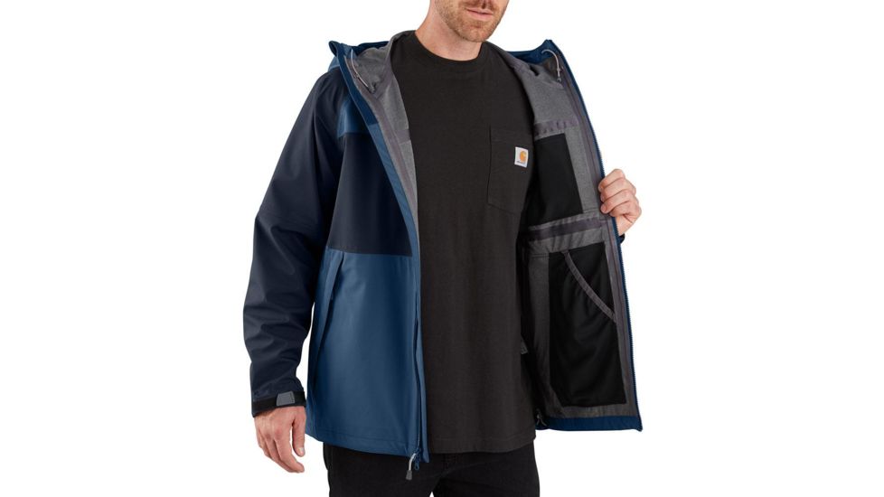 Carhartt OJ245 Storm Defender Nylon Jacket - Mens, Dark Blue/Navy, Small, 104245-492-REG-S