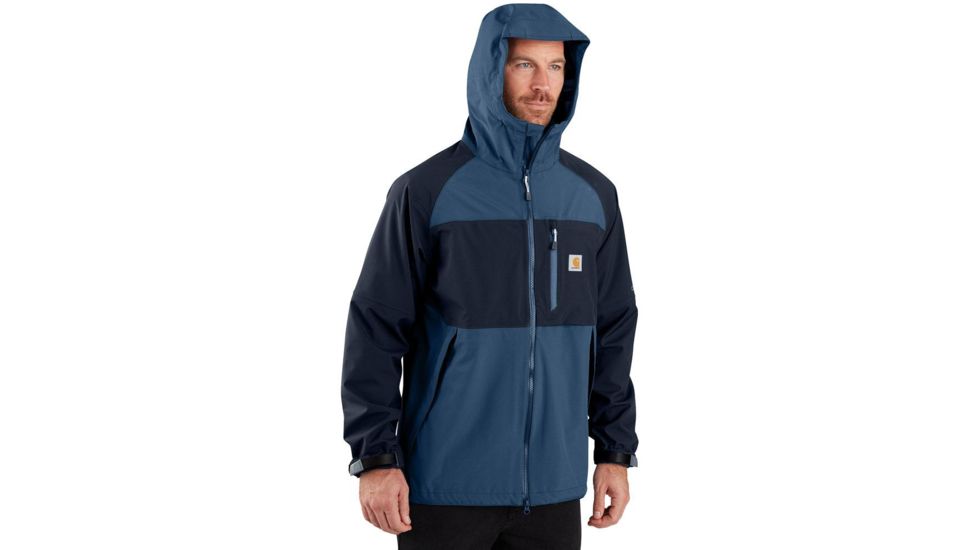 Carhartt OJ245 Storm Defender Nylon Jacket - Mens, Dark Blue/Navy, Small, 104245-492-REG-S