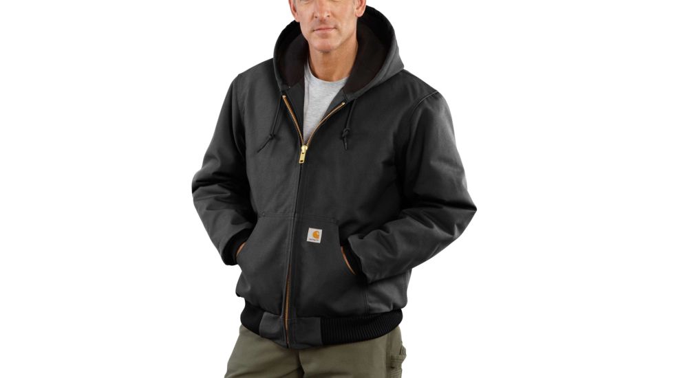 Carhartt QFL Duck Active Jacket for Mens, Black, Medium/Regular J140-BLK-REG-MED