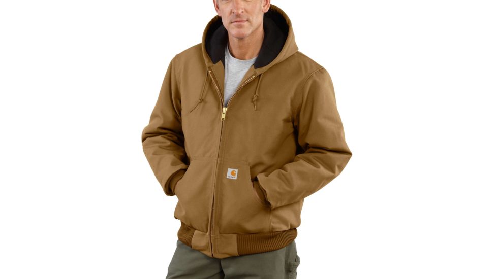 Carhartt QFL Duck Active Jacket for Mens, Carhartt Brown, 2XL/Regular J140-BRN-REG-XXL