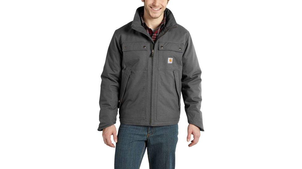 Carhartt Quick Duck Jefferson Traditional Jacket - Men's, Charcoal, Large, Tall, 101492-022-TLL-L