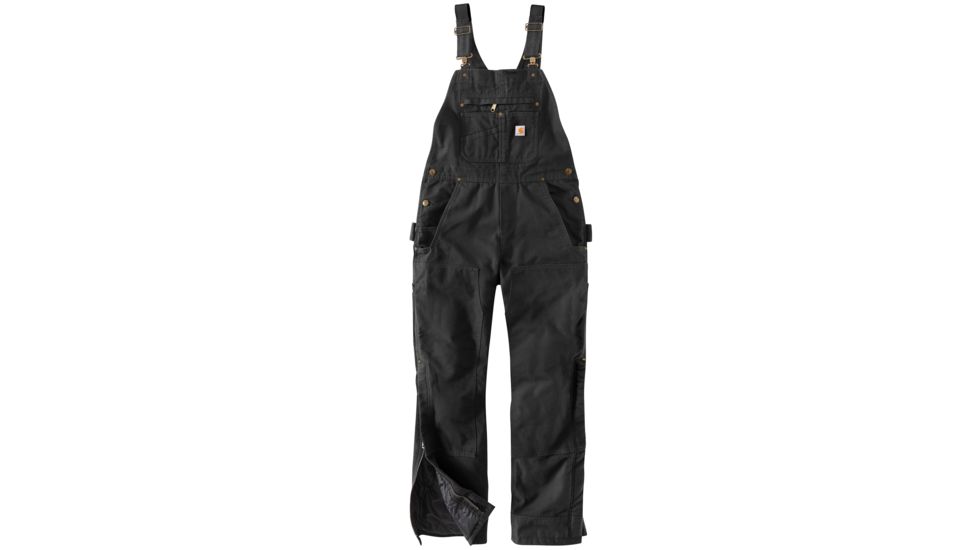 Carhartt Quilt Lined Duck Bib Overall - Womens, Black, Medium, 104049-BLK-REG-M