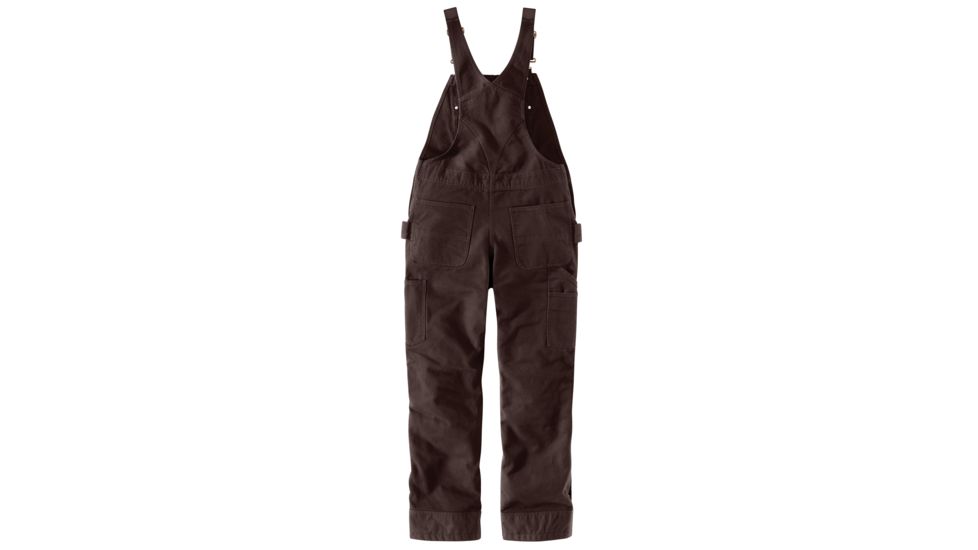 Carhartt Quilt Lined Duck Bib Overall - Womens, Dark Brown, Large, 104049-DKB-REG-L