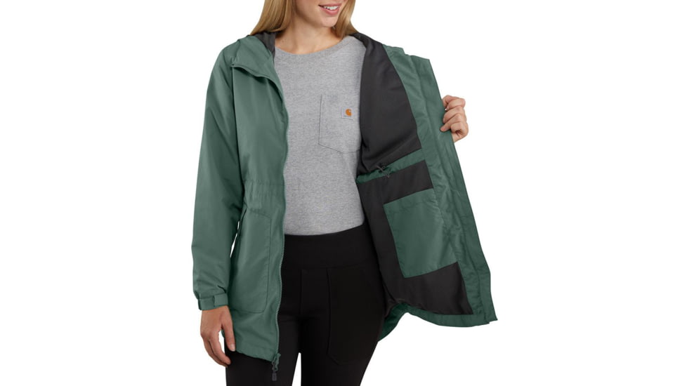 Carhartt Rain Defender Lightweight Coat - Womens, Musk Green, Medium, 104221-MKG-REG-M