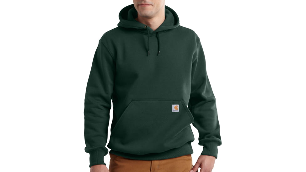 Carhartt Rain Defender Paxton Heavyweight Hooded Sweatshirt for Mens, Dark Green, Medium/Regular 100615-358-REG-M