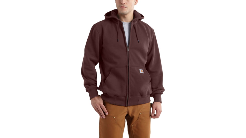 Carhartt Rain Defender Paxton Heavyweight Hooded Zip-Front Sweatshirt for Mens, Dark Cedar, 2XL/Regular 100614-224-REG-2XL