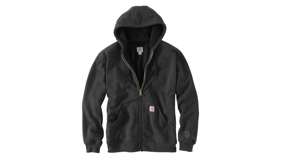 Carhartt RD Rutland Thermal Lined Hooded Zipfront Sweatshirt - Mens, Carbon Heather, X-Large-Regular 100632-024-REG-XL