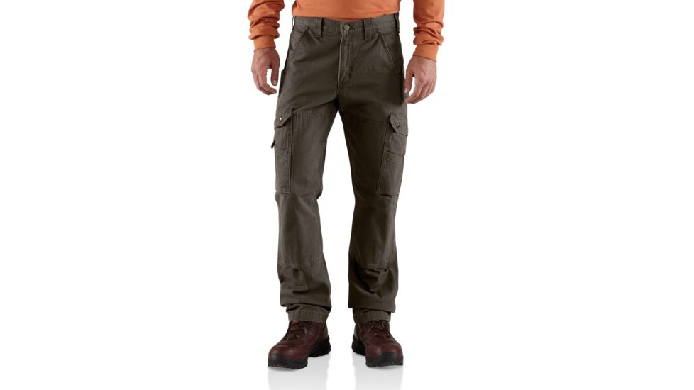 Carhartt Ripstop Cargo Work Pant for Mens, Dark Coffee, 28/30 B342-DFE-30-28