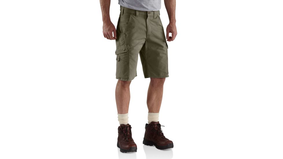 Carhartt Ripstop Cargo Work Short for Mens, Moss, 42 B357-MOS-42