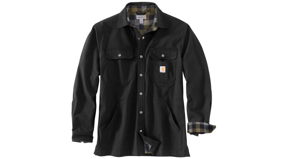 Carhartt Ripstop Solid Shirt Jac - Mens, Black, Medium, 104146-001-REG-M