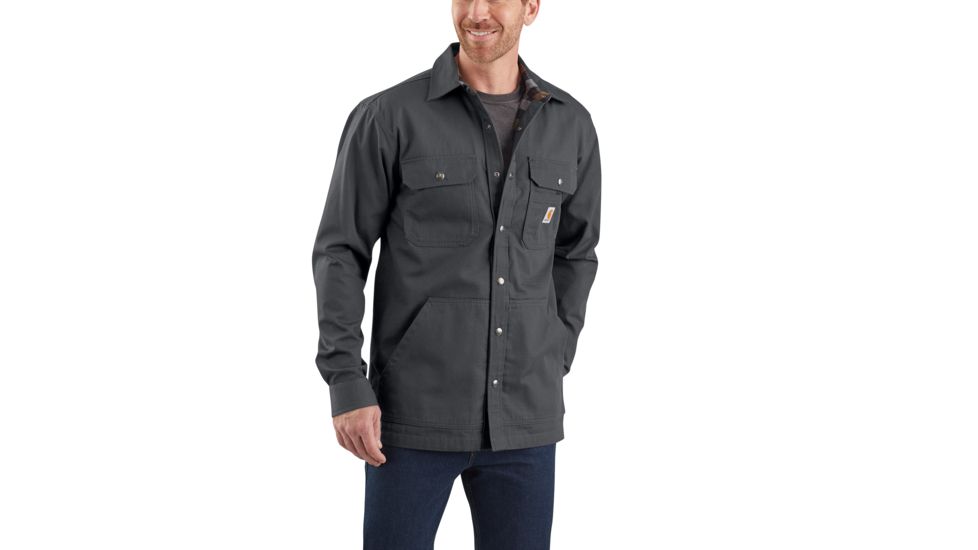 Carhartt Ripstop Solid Shirt Jac - Mens, Shadow, Extra Large, 104146-029-REG-XL
