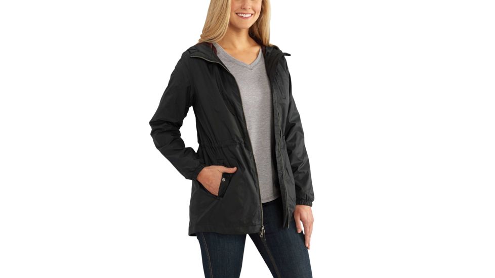 Carhartt Rockford Rain Defender Jacket for Womens, Black, Extra Small/Regular 102388-001-REG-XS