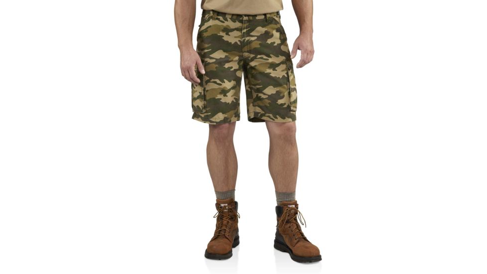 Carhartt Rugged Cargo Camo Short for Mens, Rugged Khaki Camo, 44 100279-294-44