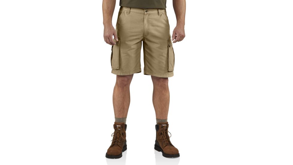 Carhartt Rugged Cargo Short for Mens, Dark Khaki, 28 100277-253-28