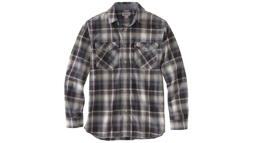 Carhartt Rugged Flex Bozeman Long Sleeve Shirt - Mens, Black, Large, 104143-BLK-REG-L