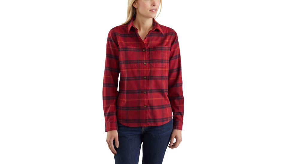 Carhartt Rugged Flex Hamilton Shirt-Women's, Dark Crimson Heather, Small, Regular, 103226-602-REG-S