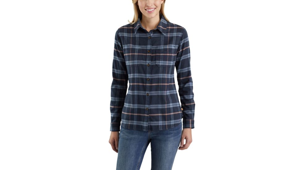 Carhartt Rugged Flex Hamilton Shirt-Women's, Indigo Heather, Large, Regular, 103226-411-REG-L