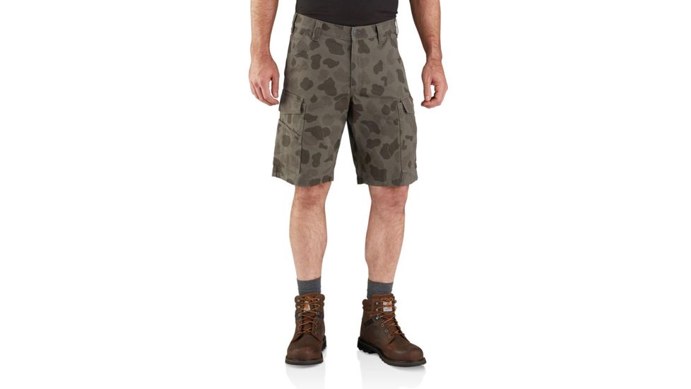 Carhartt Rugged Flex Rigby Cargo Short - Mens, Tarmac/Duck Camo, 28, 103542-B12-28