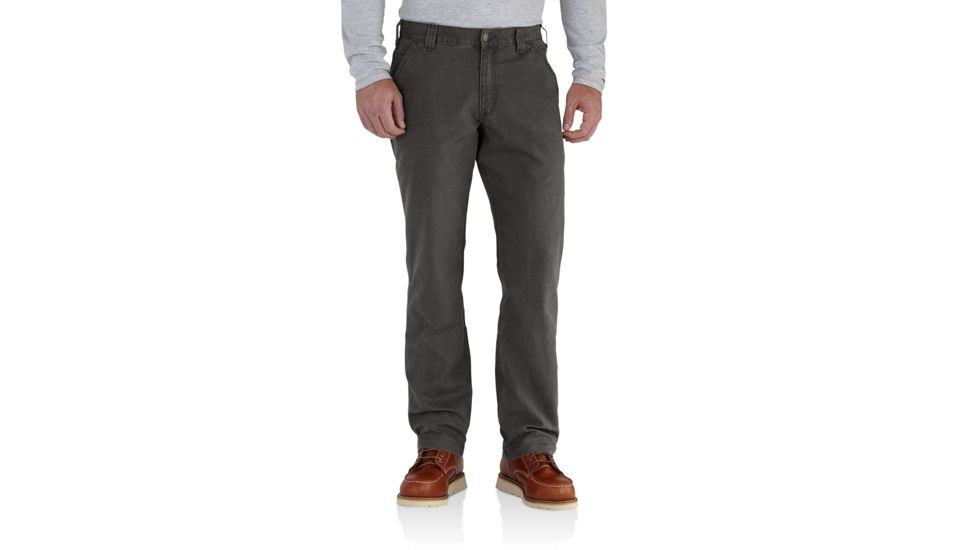Carhartt Rugged Flex Rigby Dungaree for Mens, Peat, 33/36 102291-306-36-33