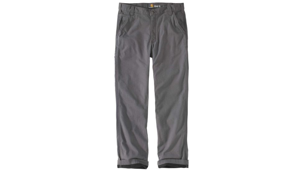 Carhartt Rugged Flex Rigby Dungaree Knit Lined-Mens, Gravel, 31-30, 103342-039-30-31