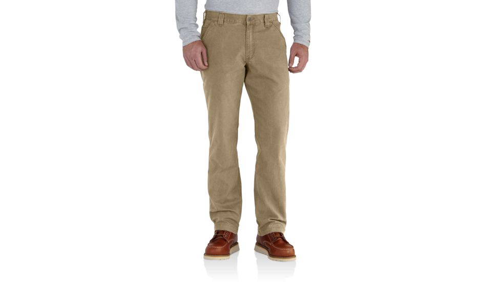 Carhartt Rugged Flex Rigby Dungaree - Mens, Dark Khaki, 35 Waist, 32 Inseam 102291-253-32-35