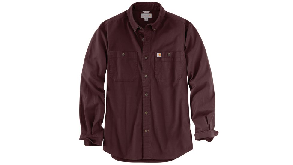Carhartt Rugged Flex Rigby Long Sleeve Work Shirt - Men's, Port, Small, Regular, 103554-614-REG-S