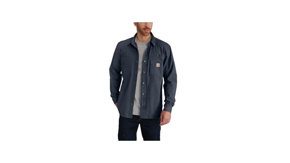 Carhartt Rugged Flex Rigby Shirt Jac - Mens, Deep Blue, 2XL-REG, 102851-482-REG-2XL