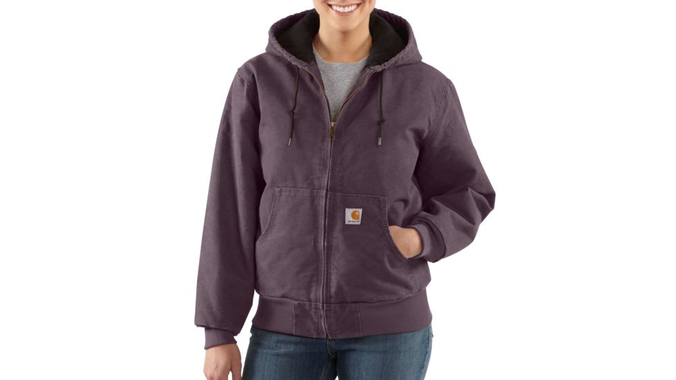 Carhartt Sandstone Quilted-Flannel Active Jac - Women's, Dusty Plum, 2XL/Regular, WJ130-DPM-REG-XXL