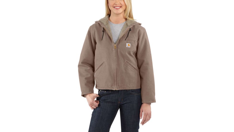 Carhartt Sandstone Sierra Jacket for Womens, Taupe Gray, Medium/Regular WJ141-032-REG-MED
