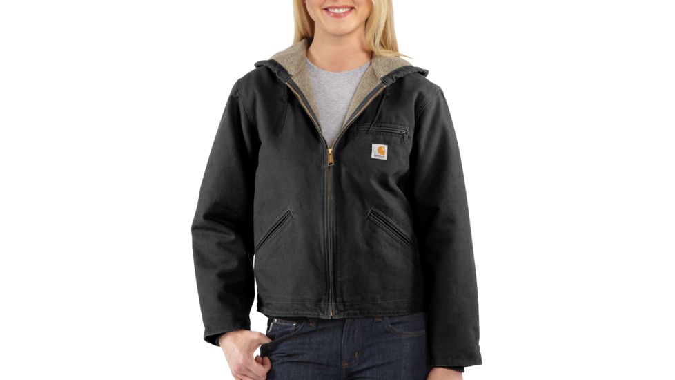 Carhartt Sandstone Sierra Jacket for Womens, Black, Medium/Regular WJ141-BLK-REG-MED