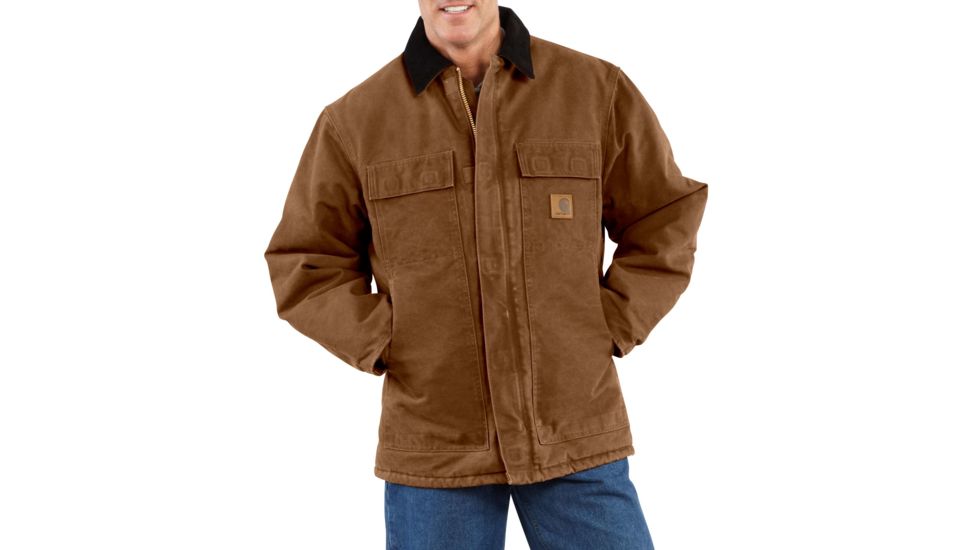 Carhartt Sandstone Traditional Coat for Mens, Carhartt Brown, Small/Regular C26-211-REG-SML