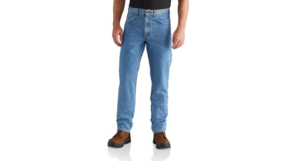 Carhartt Straight Traditional Fit Tapered Leg Jean for Mens, Stonewash, 35/32 B18-STW-32-35