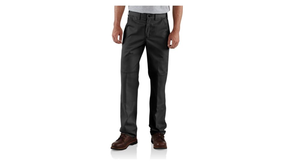 Carhartt Twill Double-Front Work Pant - Men's-Black-36 Waist-Long Inseam