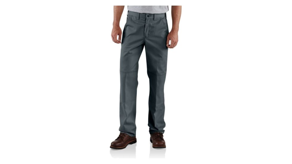 Carhartt Twill Double-Front Work Pant - Men's-Dark Gray-38 Waist-Long Inseam