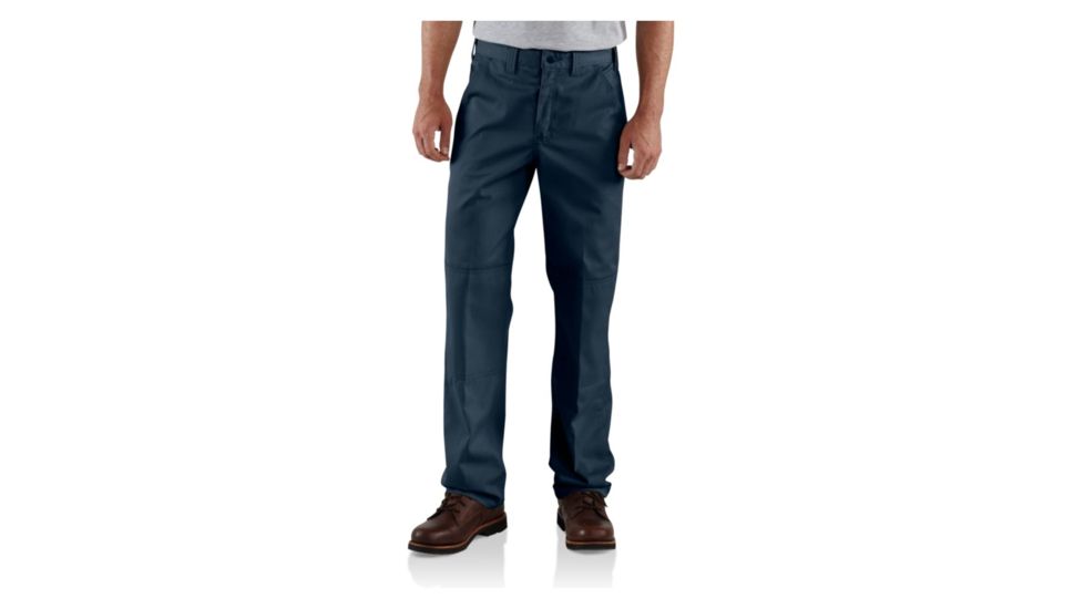 Carhartt Twill Double-Front Work Pant - Men's-Navy-36 Waist-Long Inseam