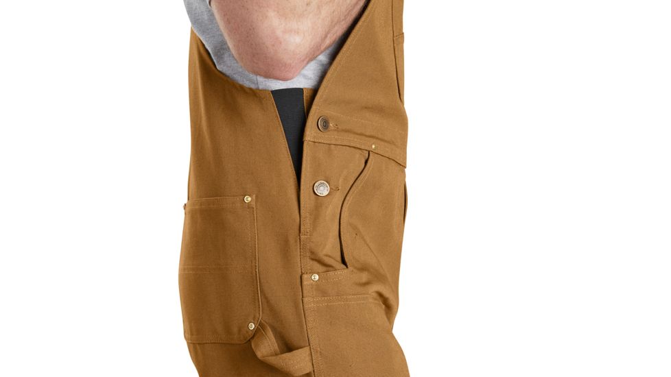Carhartt Unlined Bib - Mens, Carhartt Brown, 38, Shorrt, 102776-211-30-38