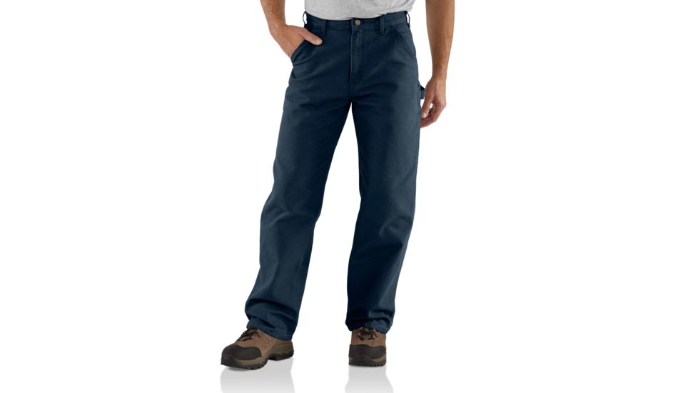 Carhartt Washed Duck Work Dungaree for Mens, Midnight, 35/30 B11-MDT-30-35