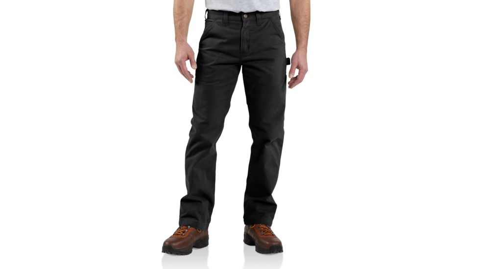 Carhartt Washed Twill Dungaree for Mens, Black, 30/30 B324-BLK-30-30