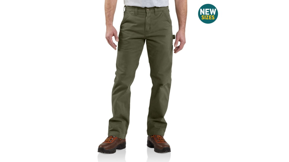 Carhartt Washed Twill Dungaree Relaxed Fit-Mens, Army Green, 46-32, B324-ARG-32-46