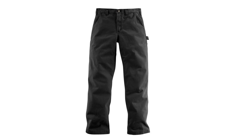 Carhartt Washed Twill Dungaree Relaxed Fit - Mens, Black, 35 Waist, 32 Inseam B324-BLK-32-35