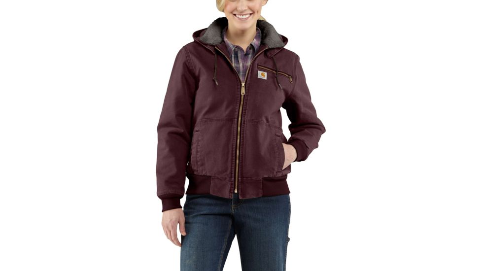 Carhartt Weathered Duck Wildwood Jacket for Womens, Deep Wine, Small/Regular 100815-643-REG-S