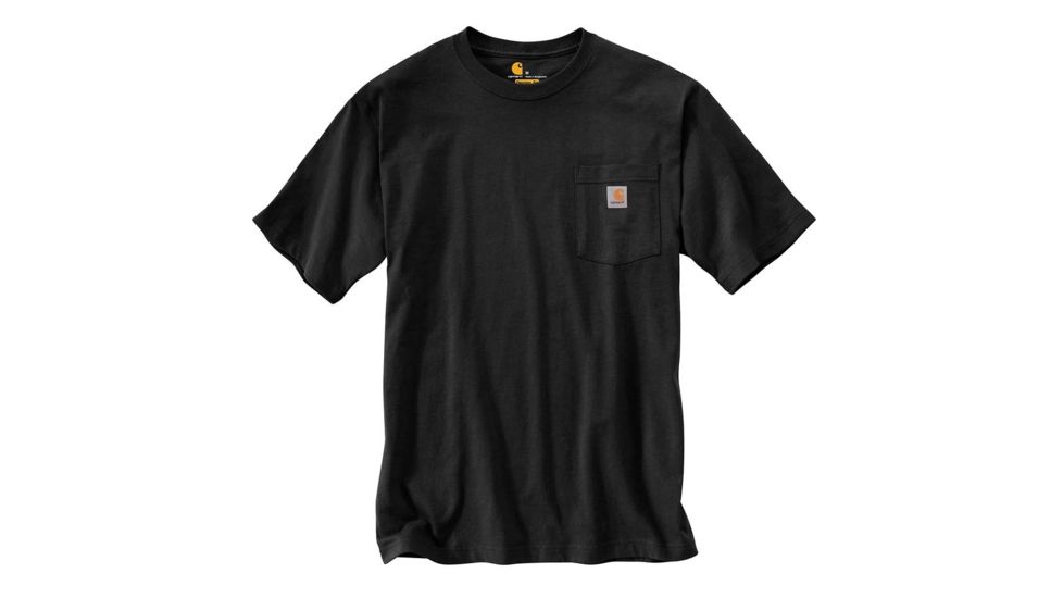 Carhartt Workwear Logo Fish Graphic Pocket Short Sleeve T-Shirt - Mens, Black, Small-Regular, 103561-001-S-REG