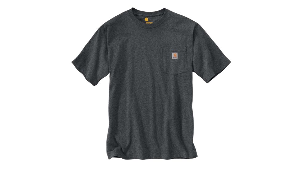 Carhartt Workwear Pkt Short Sleeve Henley MW Jersey Org Fit - Mens, Granite Heather, XXL-REG K87-020-REG-XXL