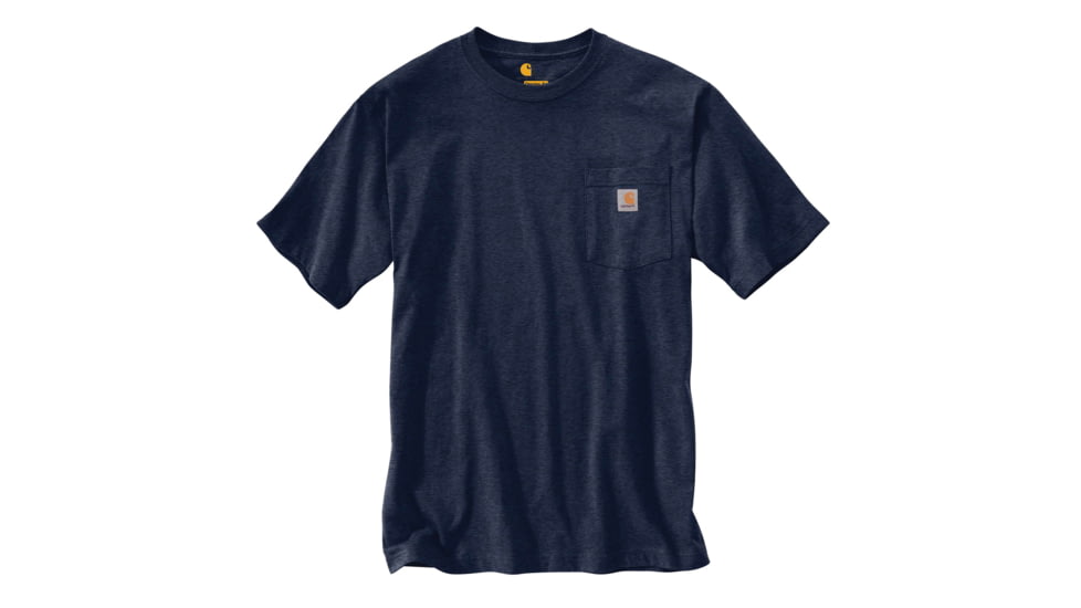 Carhartt Workwear Pkt Short Sleeve Henley MW Jersey Org Fit - Mens, Navy Heather, XXL-REG K87-981-REG-XXL