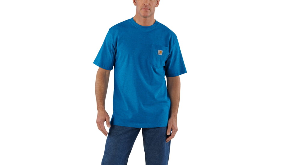 Carhartt Workwear Pocket T-Shirt - Men's, Cool Blue Heather, Small, Regular, K87-486-REG-SML