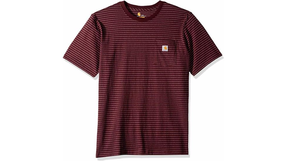 Carhartt Workwear Pocket T-Shirt - Men's, Port Stripe, Medium, Regular, K87-634-M-REG
