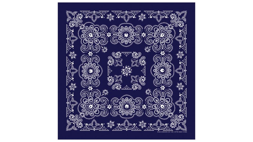 Carolina Manufacturing Texas Paisley Bandana Navy B27PAI-100029